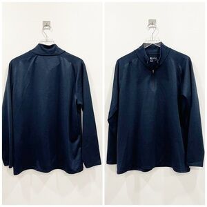 Zella Quarter Zip Pullover Long Sleeve Navy XLLong